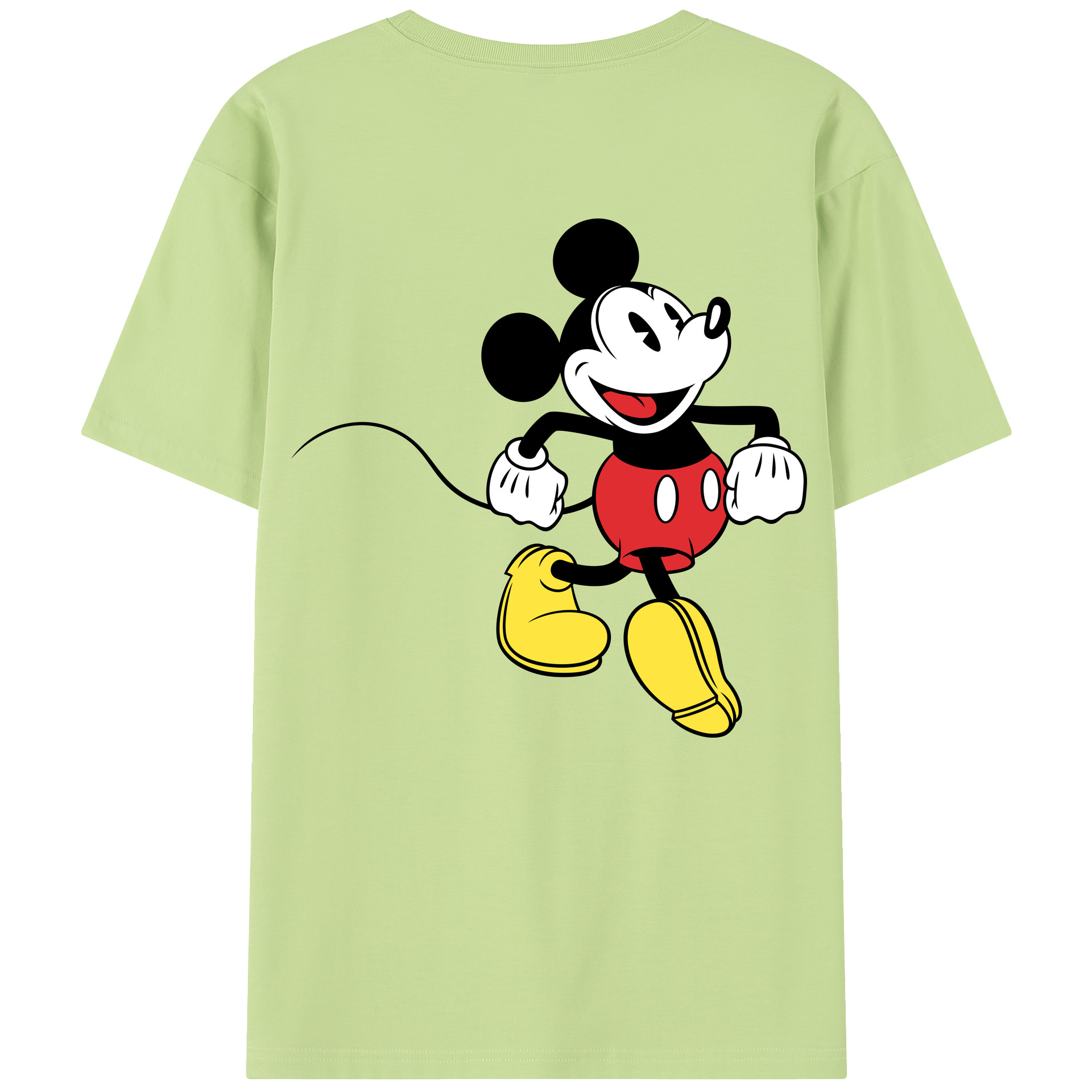 （画像用） ミッキーマウス Mickey Mouse 綿100％半袖Tシャツ（背面プリント）